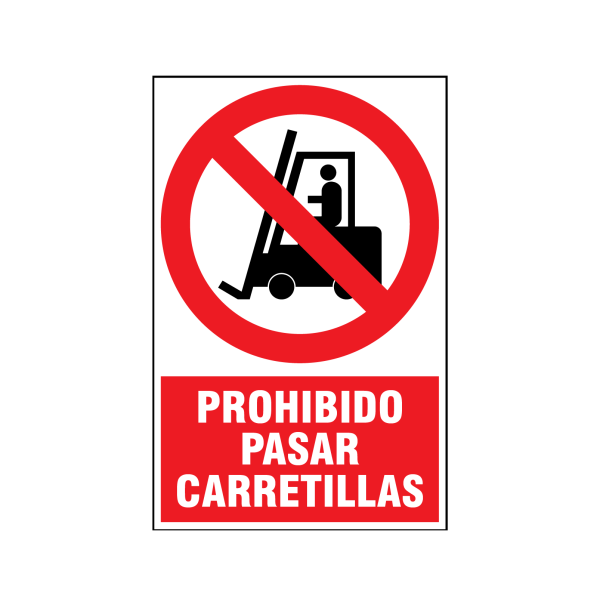 Prohibido pasar carretillas