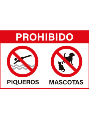 Prohibido piqueros - mascotas