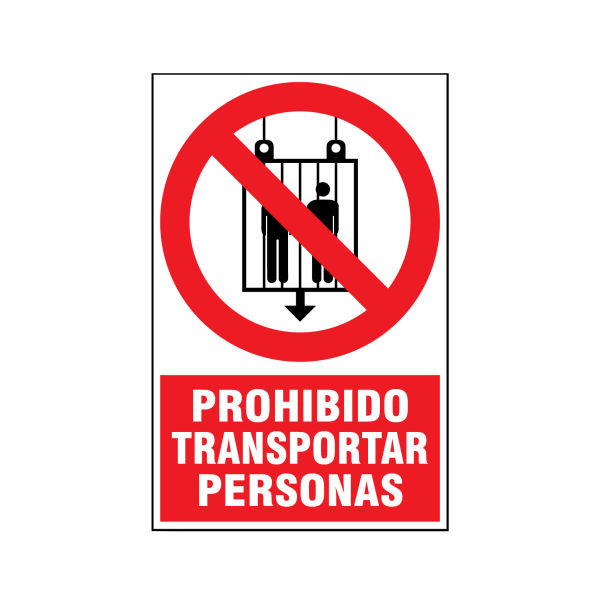 Prohibido transportar personas
