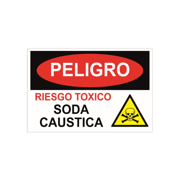 Peligro - Riesgo toxico - Soda caustica
