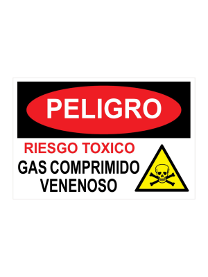 Peligro - Riesgo toxico - Gas comprimido venenoso