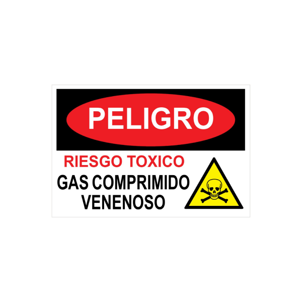 Peligro - Riesgo toxico - Gas comprimido venenoso