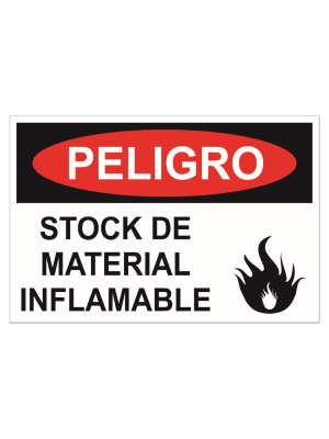 Peligro - Stock de material inflamable
