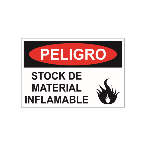 Peligro - Stock de material inflamable