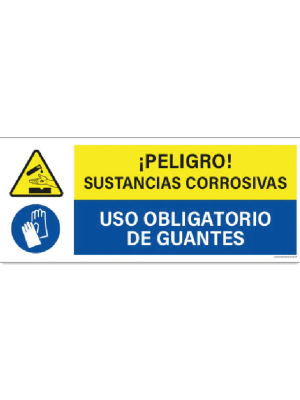 Sustancias corrosivas - Uso de guantes