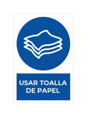 Usar toalla de papel