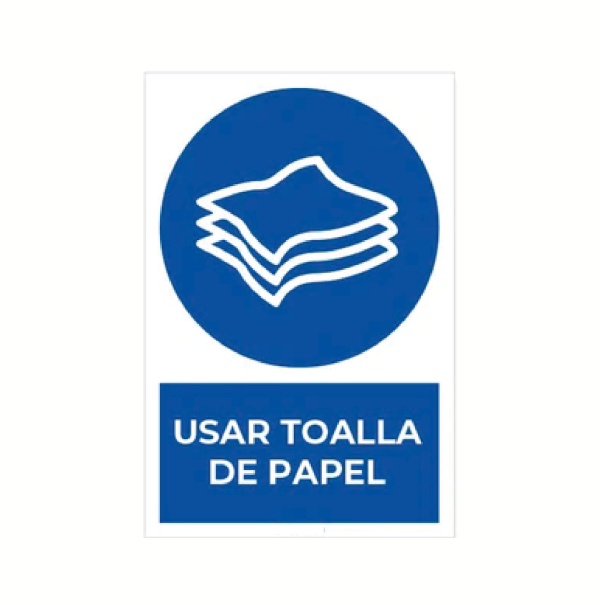 Usar toalla de papel