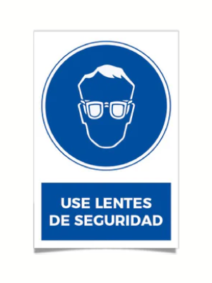 Use lentes de seguridad