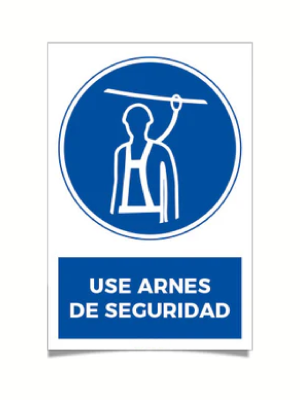 Use arnes de seguridad