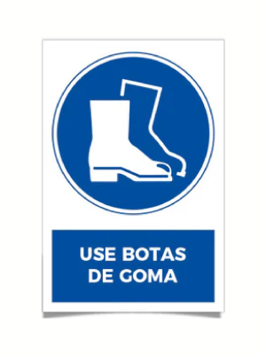 Use botas de goma