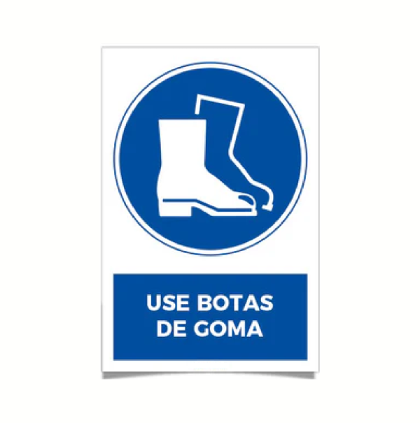 Use botas de goma