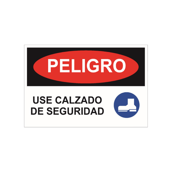 Peligro - Use calzdo de seguridad