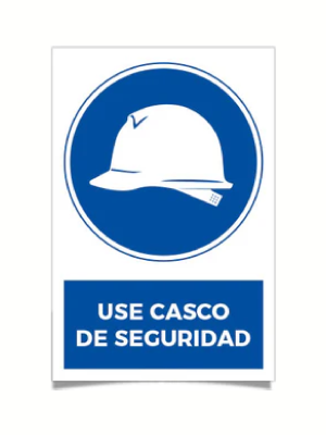 Use casco de seguridad