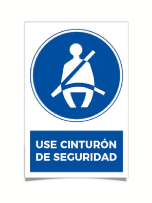 Use cinturón de seguridad