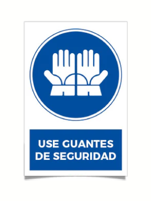 Use guantes de seguridad