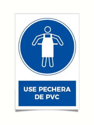 Use pechera de pvc