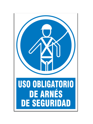 Uso obligatorio de arnés de seguridad