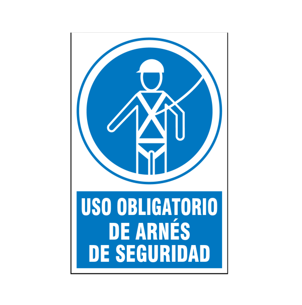 Uso obligatorio de arnés de seguridad