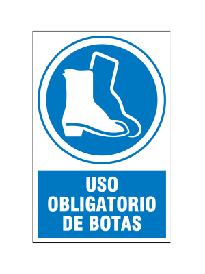 Uso obligatorio de botas