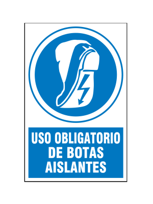 Uso obligatorio de botas aislantes