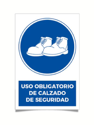 Uso obligatorio de calzado de seguridad