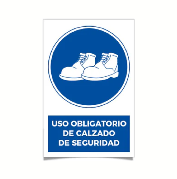 Uso obligatorio de calzado de seguridad