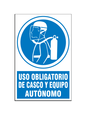 Uso obligatorio de casco y equipo autónomo