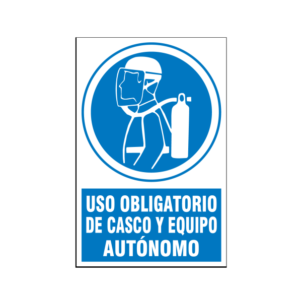 Uso obligatorio de casco y equipo autónomo