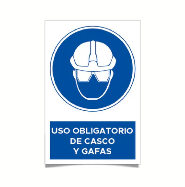 Uso obligatorio de casco y gafas