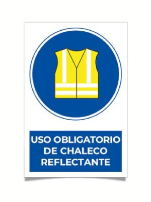 Uso obligatorio de chaleco reflectante