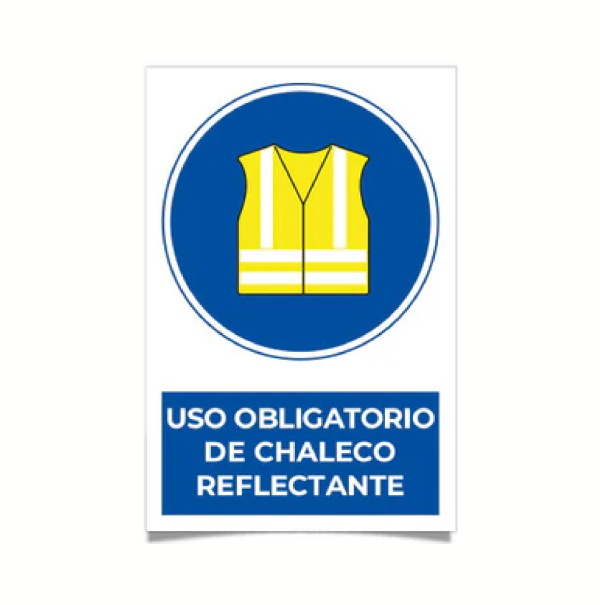 Uso obligatorio de chaleco reflectante