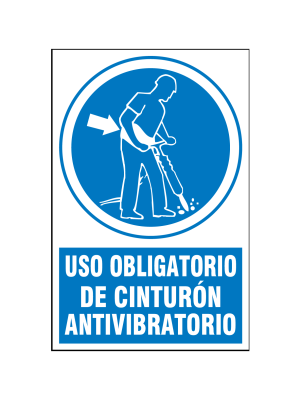 Uso obligatorio de cinturón antivibratorio