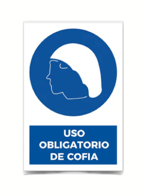 Uso obligatorio de cofia