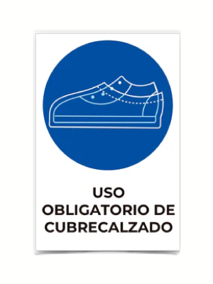 Uso obligatorio de cubrecalzado
