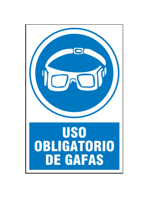Uso obligatorio de gafas