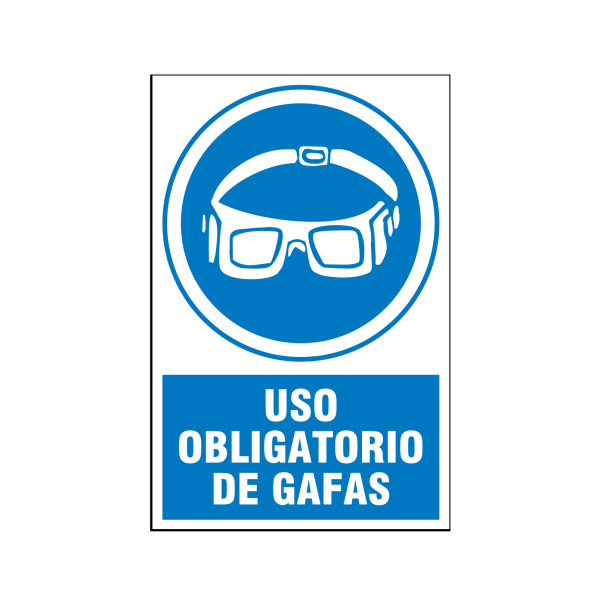 Uso obligatorio de gafas