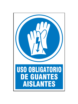 Uso obligatorio de guantes aislantes