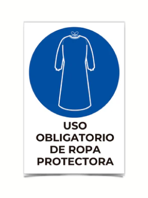 Uso obligatorio de ropa peotectora