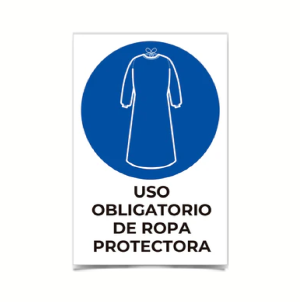 Uso obligatorio de ropa peotectora