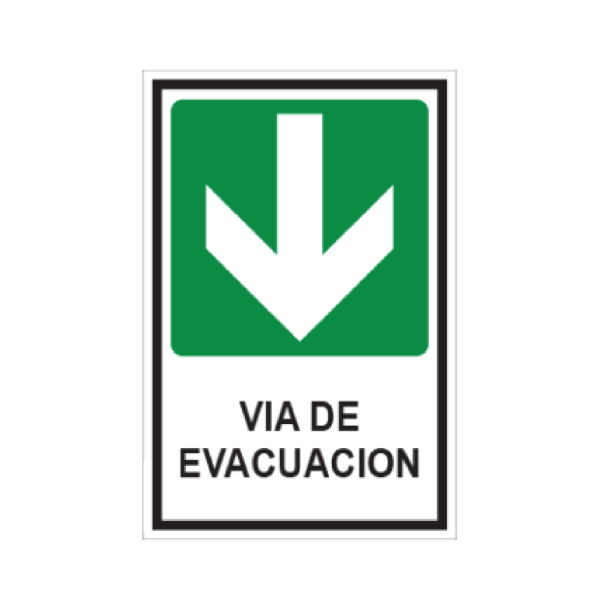 Vía de evacuación (abajo)