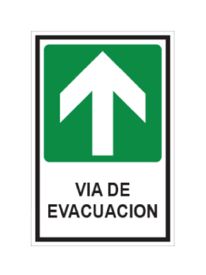 Vía de evacuación (arriba)