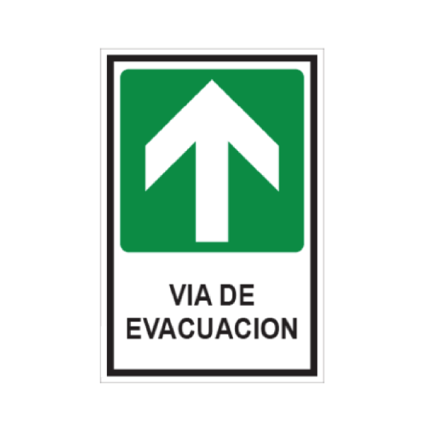 Vía de evacuación (arriba)