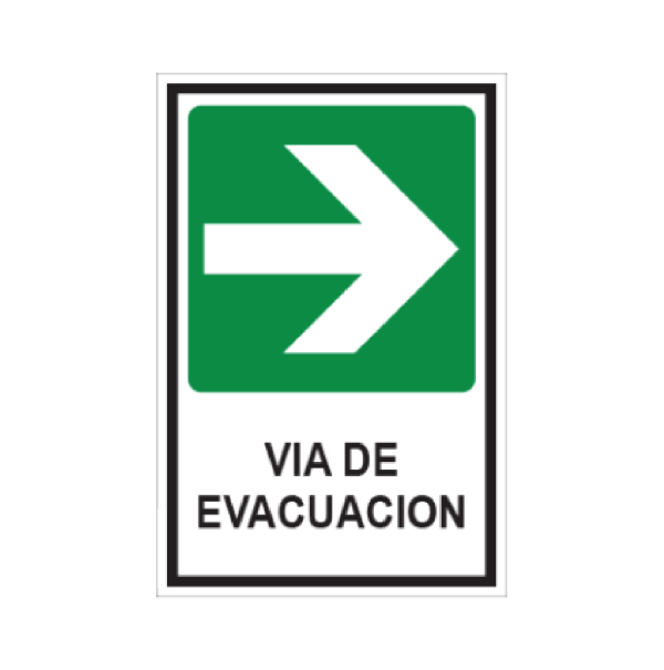 Vía de evacuación (derecha)