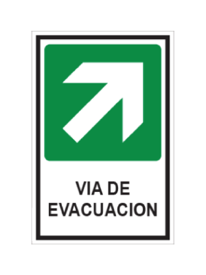 Vía de evacuación (derecha - arriba)