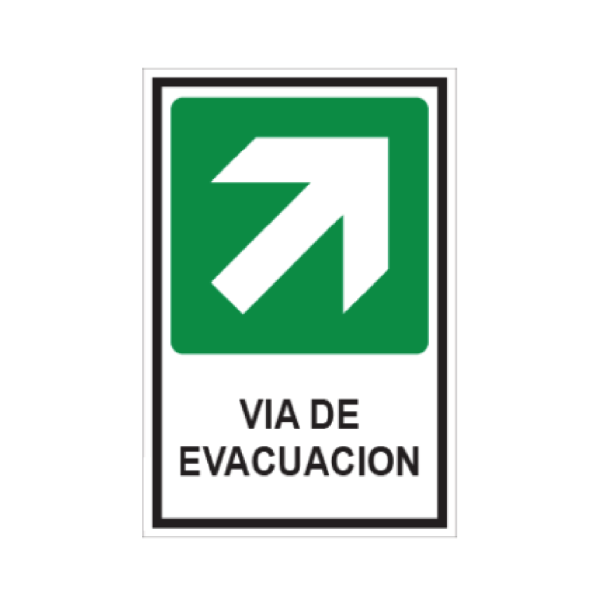 Vía de evacuación (derecha - arriba)