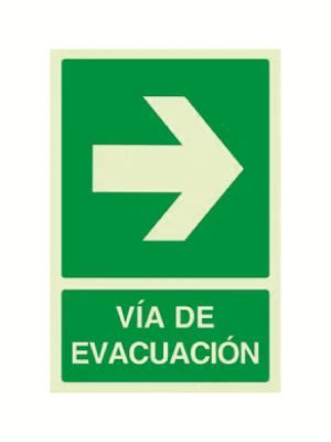 Vía de evacuación (derecha)