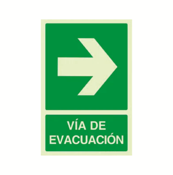 Vía de evacuación (derecha)
