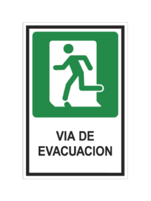 Vía de evacuación (izquierda)
