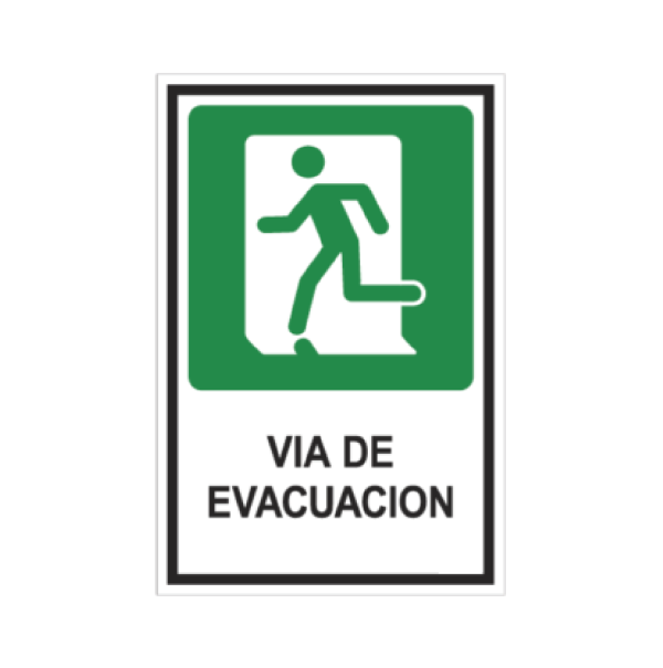 Vía de evacuación (izquierda)