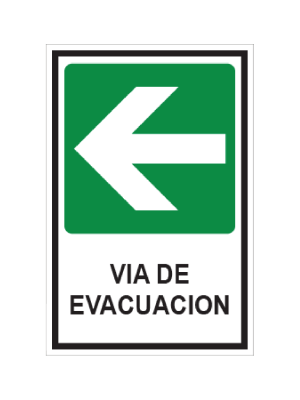 Vía de evacuación (izquierda)